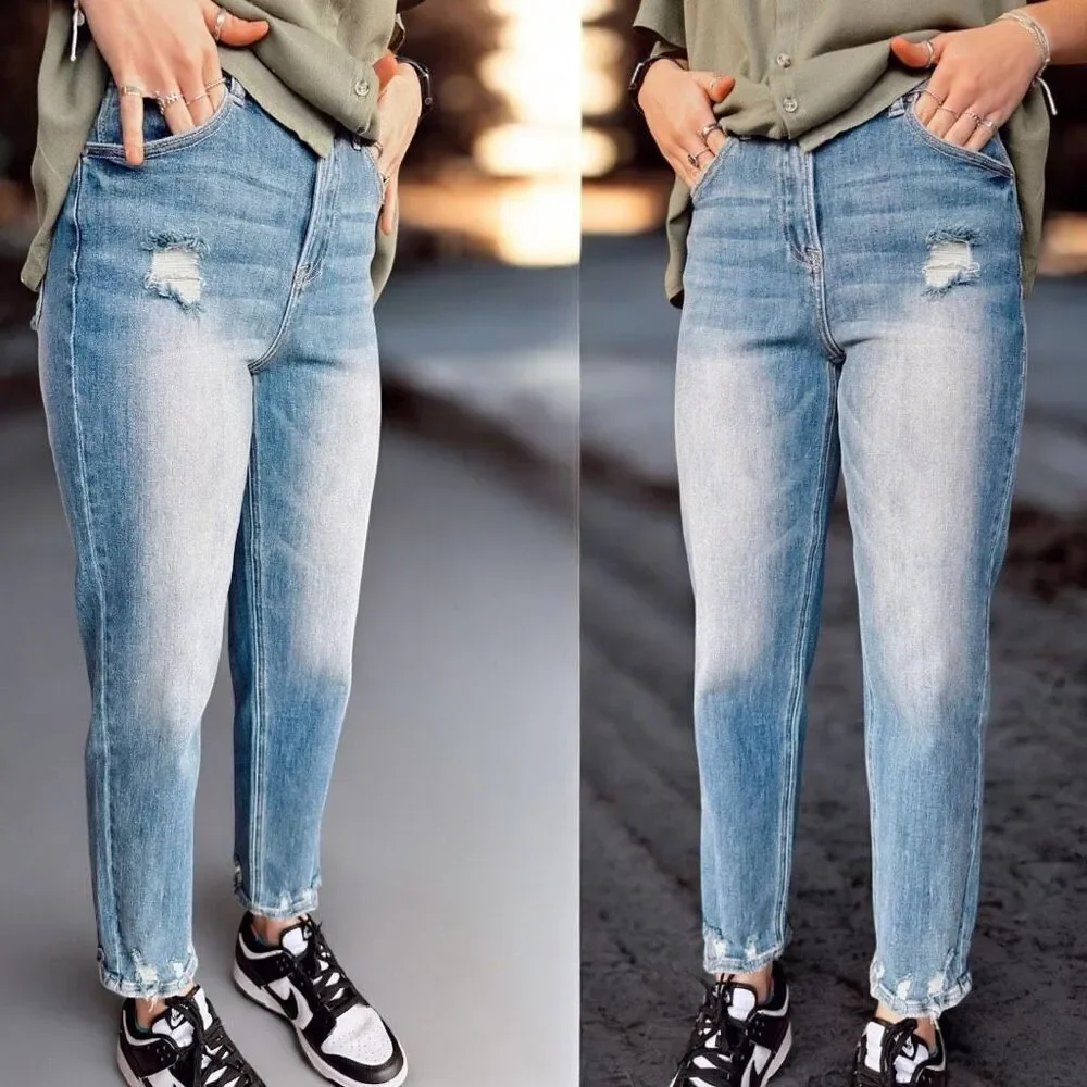 Risen High Rise Boyfriend Jeans Size 1XL - Picture 16 of 16